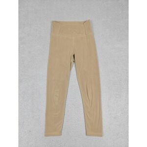Girlfriend Collective Leggings Womens‎ Medium Beige High Rise Ankle Yoga Pants